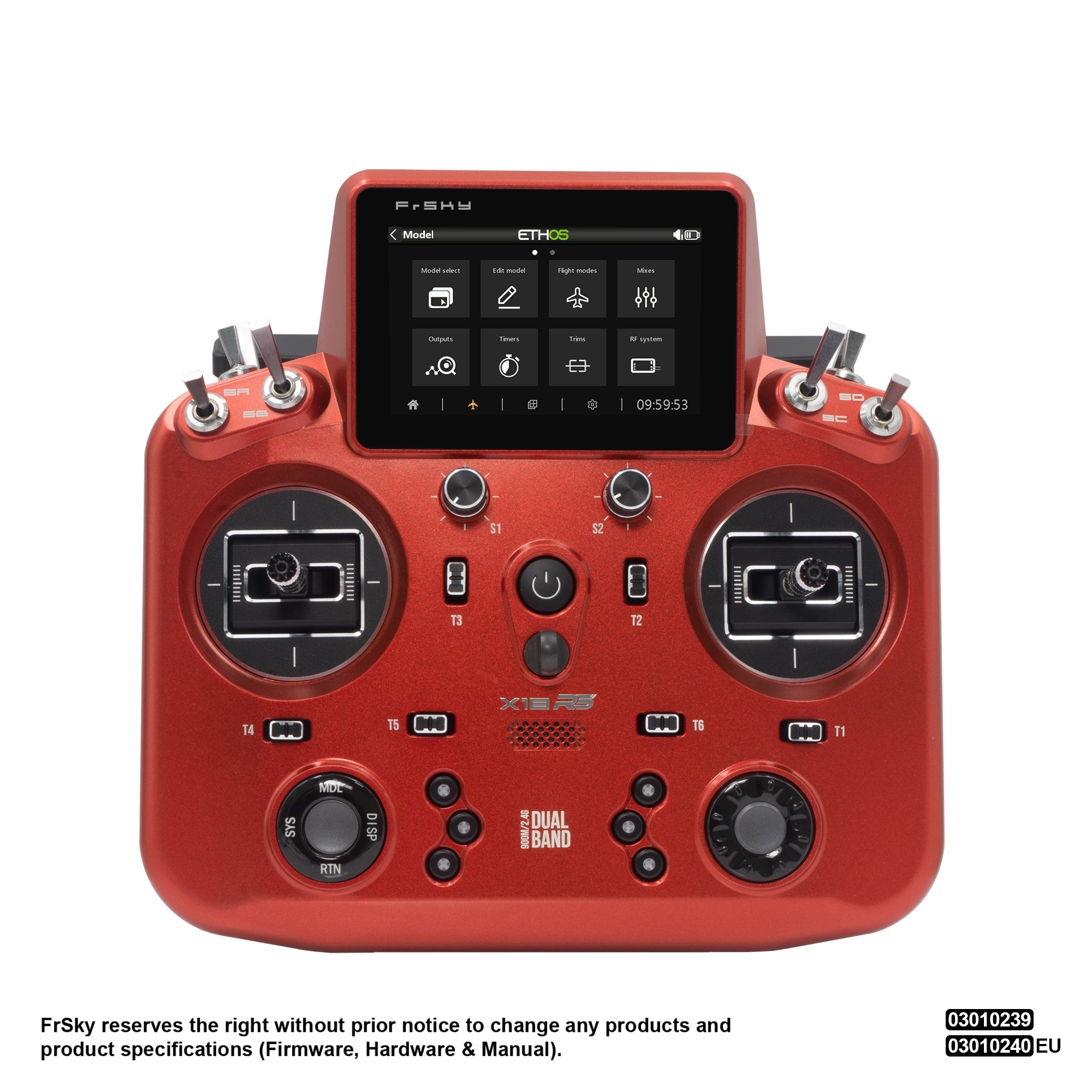 FrSky Tandem X18RS 900MHz/2.4GHz Dual Band 24-Channel Transmitter