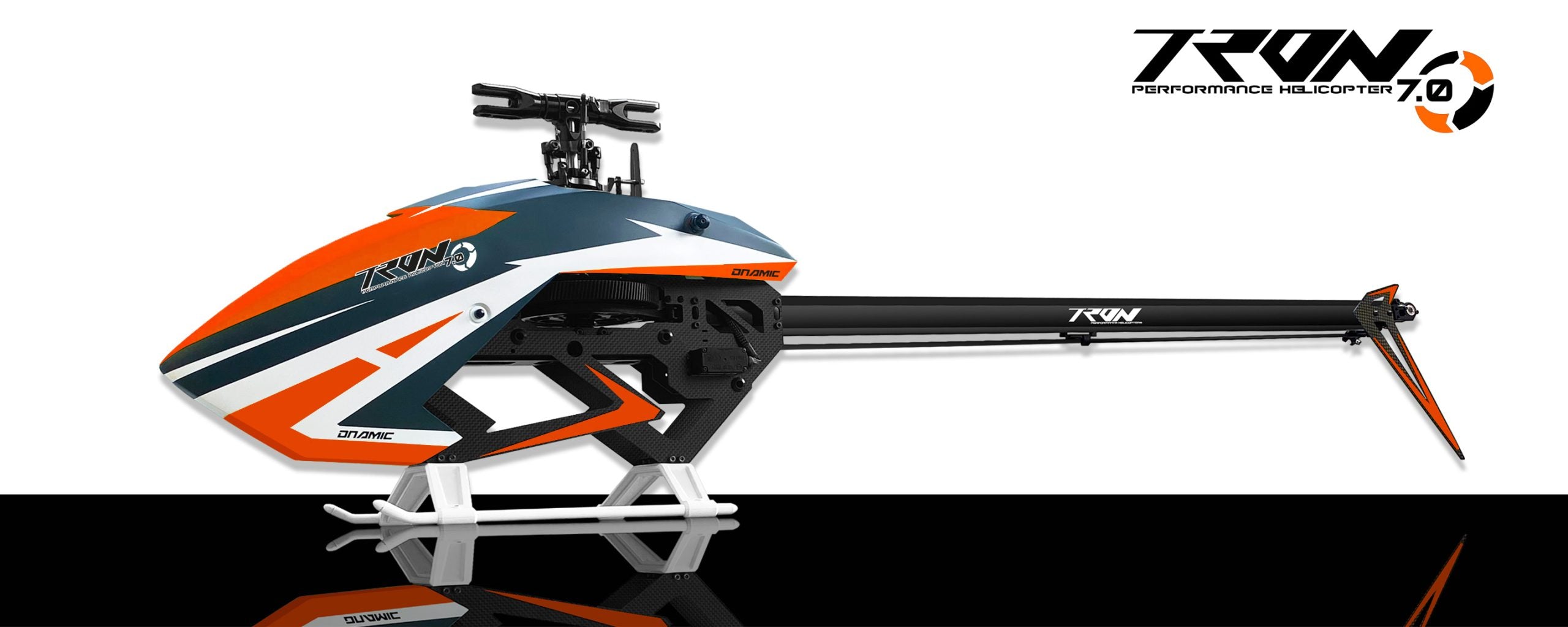 Tron 7.0 Dnamic Helicopter Kit Neon Orange / Black