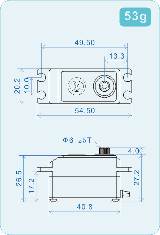 THETA Razor-D1 NFC HV Low Profile Brushless Servo