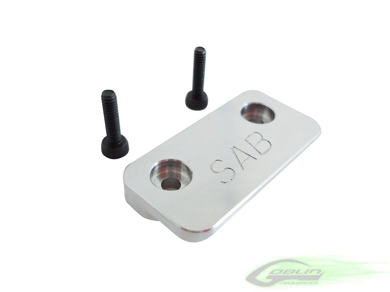 Aluminum CNC Battery Tray Stop - Goblin 700