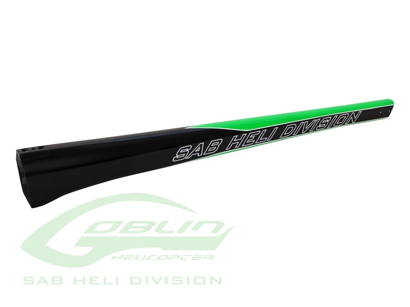 Carbon Fiber Tail Boom Green/Carbon 700 Size - Goblin Black Nitro/Thunder