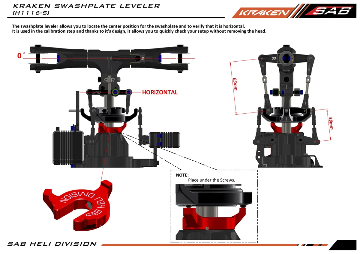 Swashplate Leveler - Kraken 700/Raw 700