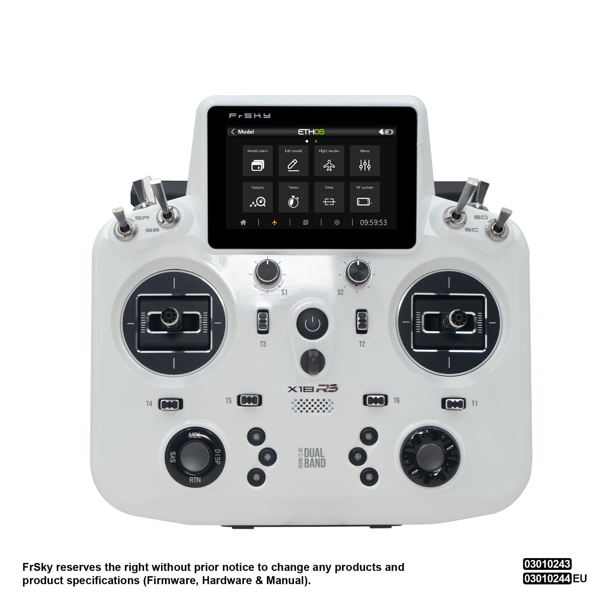 FrSky Tandem X18RS 900MHz/2.4GHz Dual Band 24-Channel Transmitter