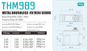 THETA THM989 HV High Torque Mini Brushless Servo
