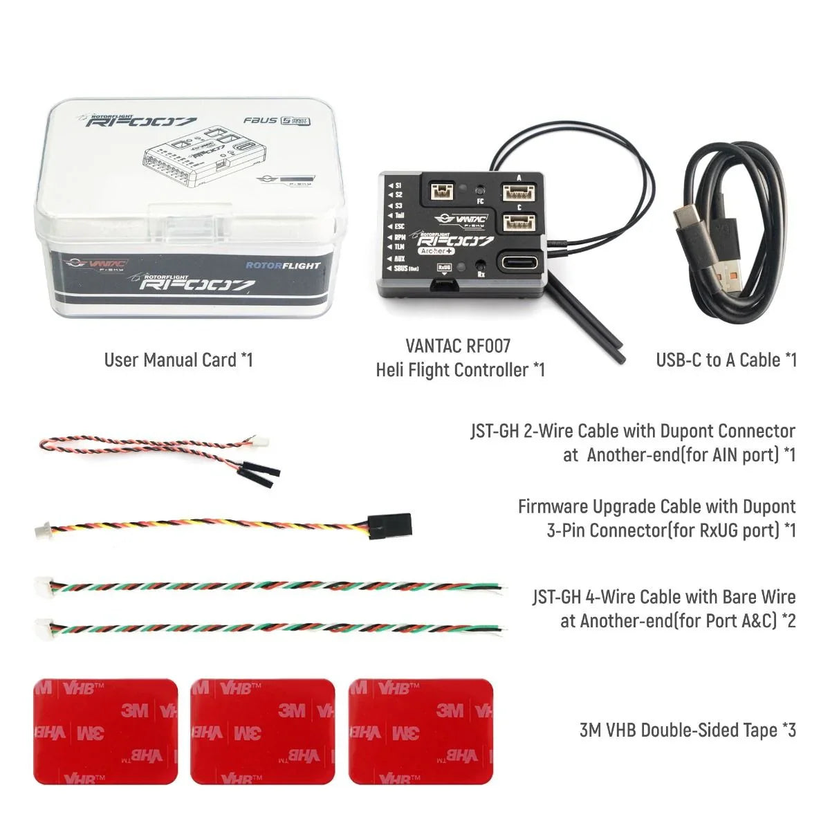 FrSky VANTAC RF007 Archer+ Flybarless