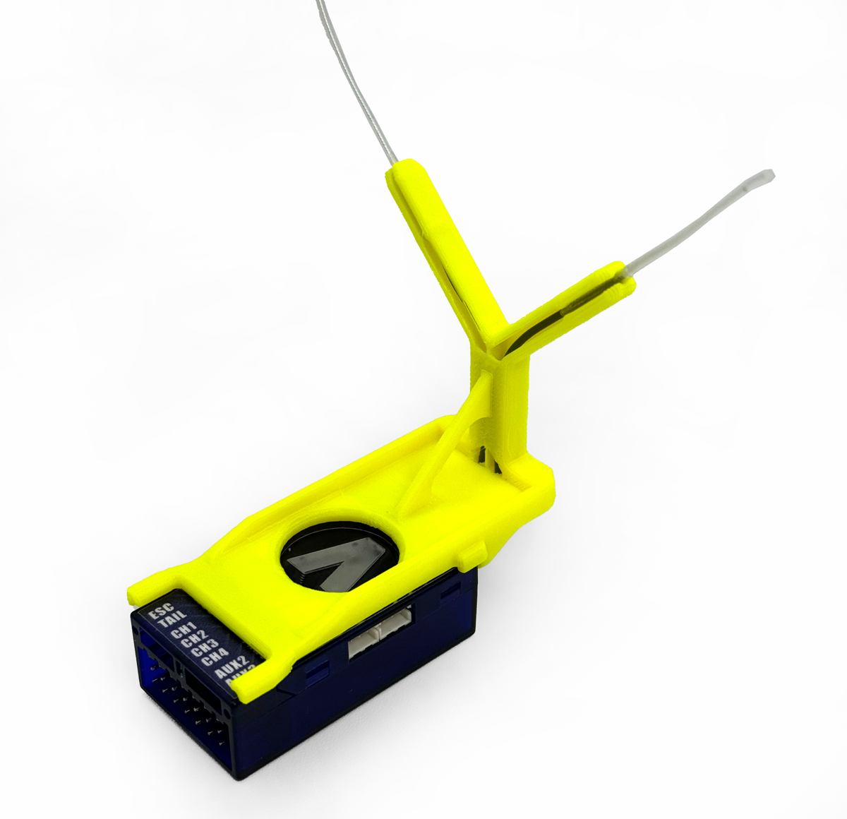 XGuard Extended length Neo/EVO Antenna Mount for Tron Helis - Neon Yellow