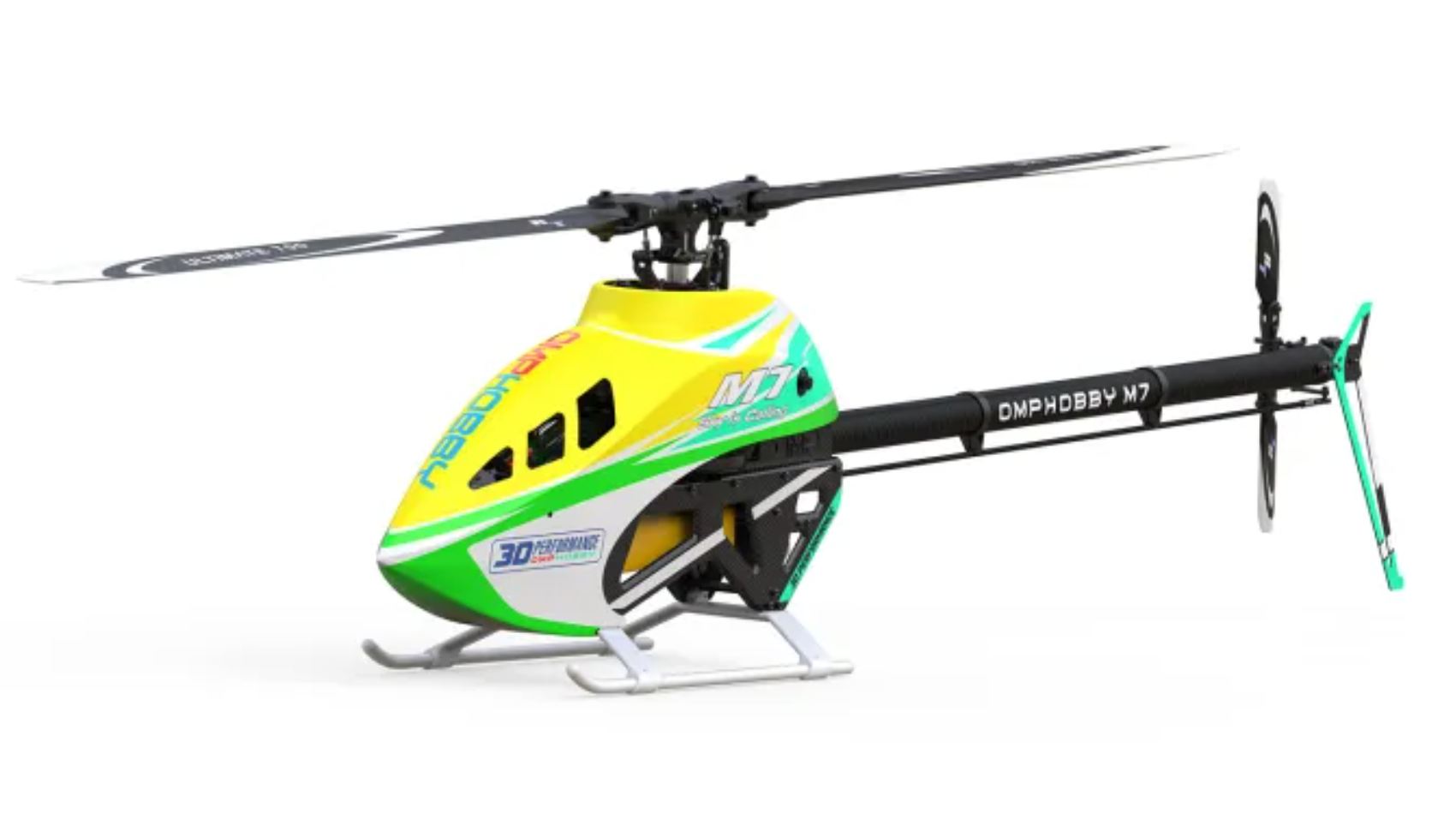 OMP Hobby M7 RC Helicopter Kit  (Lime Yellow)