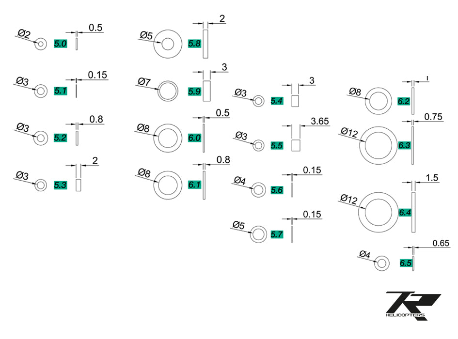 Shim and washer set 1