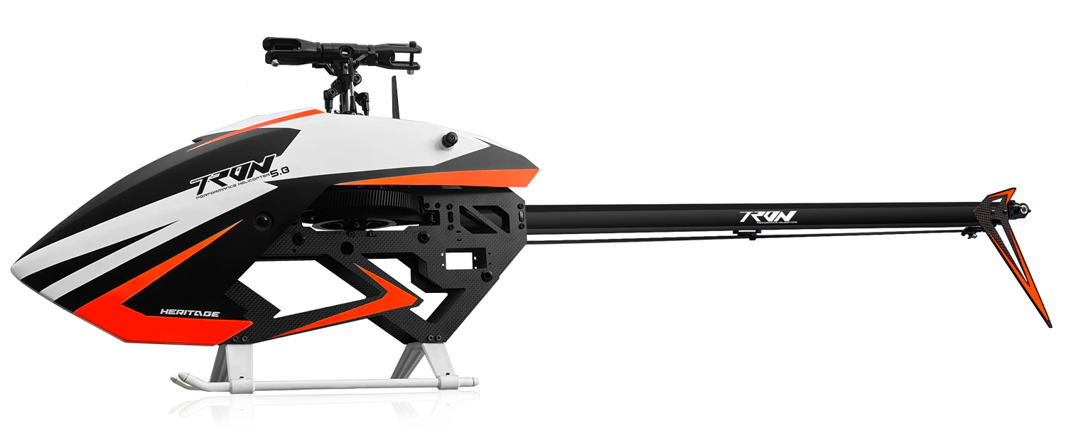 Tron 5.8 Helicopter Kit Neon Orange / Black