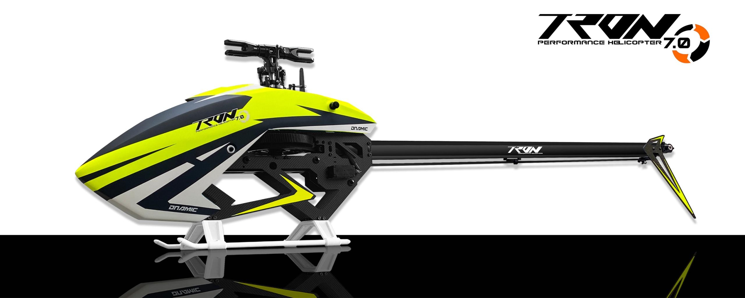 Tron 7.0 Dnamic Helicopter Kit Grey / Neon Yellow