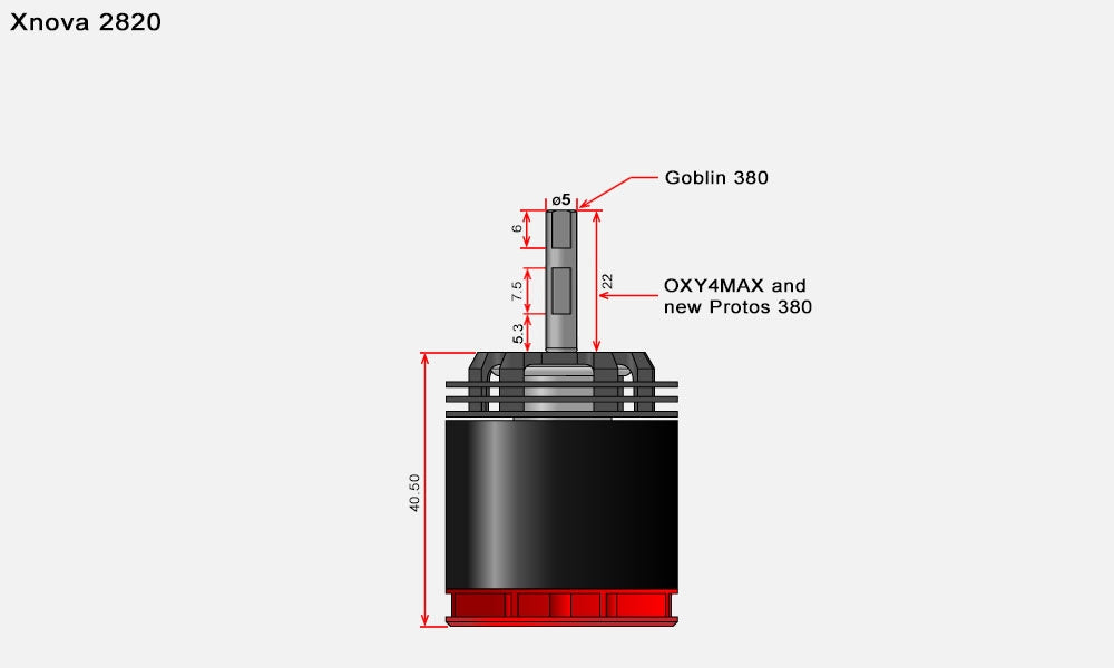 Xnova 2820 Spare Shaft