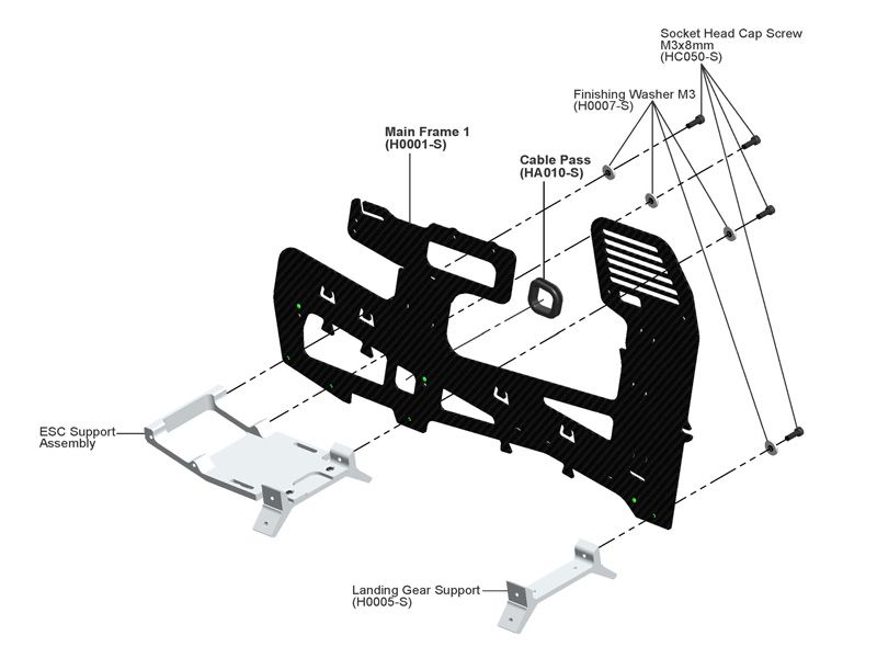 Aluminum ESC Tray - Goblin 700