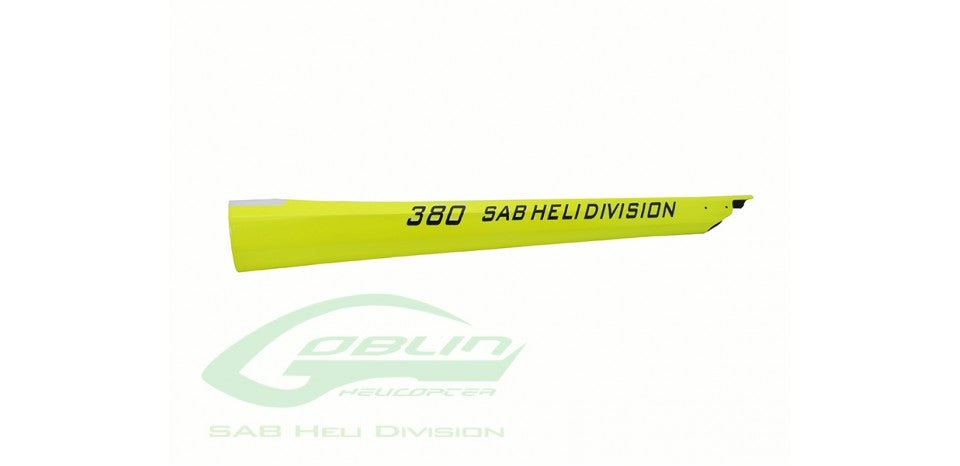 Carbon Fiber Tail Boom Yellow - Goblin 380