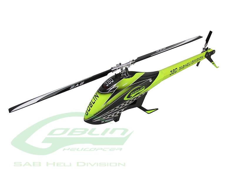 Canomod Airbrush Canopy Yellow/Black- Goblin 380/420 (DISCONTINUED)