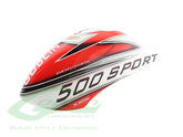 Canomod Airbrush Canopy White/Red - Goblin 500