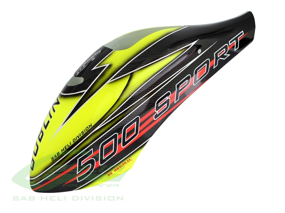 Canomod Airbrush Canopy Yelow/Black - Goblin 500 Sport