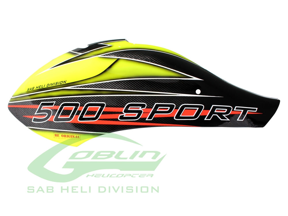 Canomod Airbrush Canopy Yelow/Black - Goblin 500 Sport