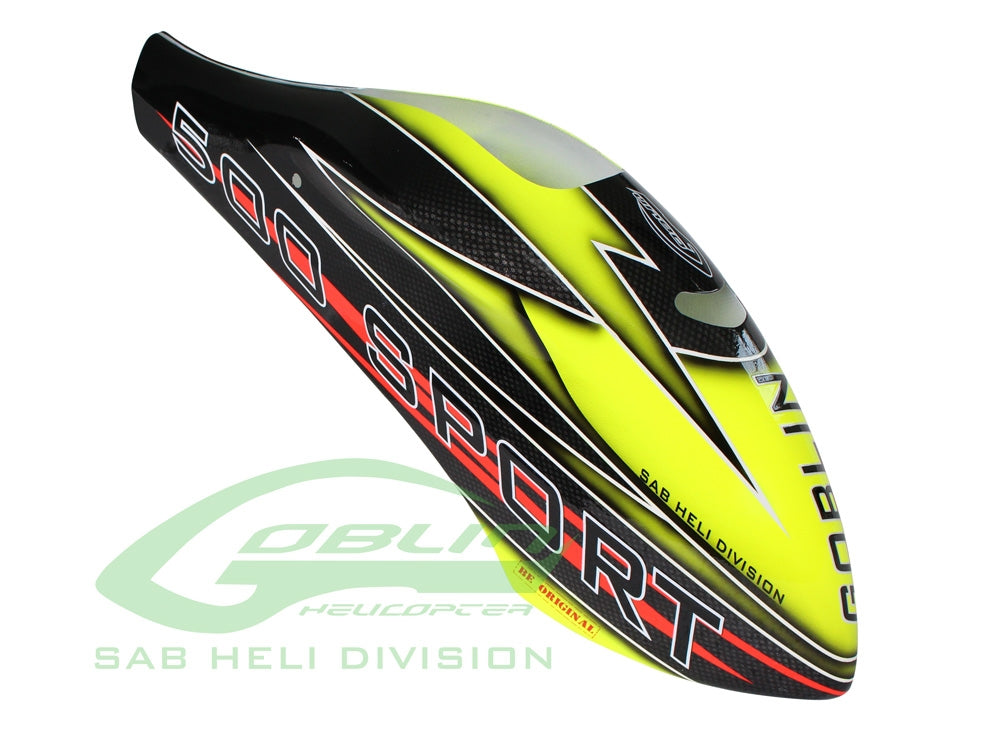 Canomod Airbrush Canopy Yelow/Black - Goblin 500 Sport