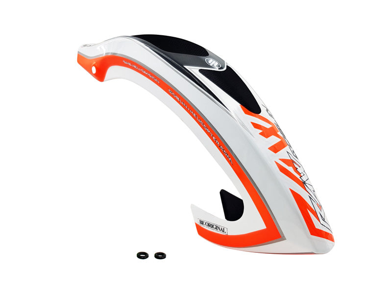 White/Orange Carbon Fiber Canopy - Raw 580