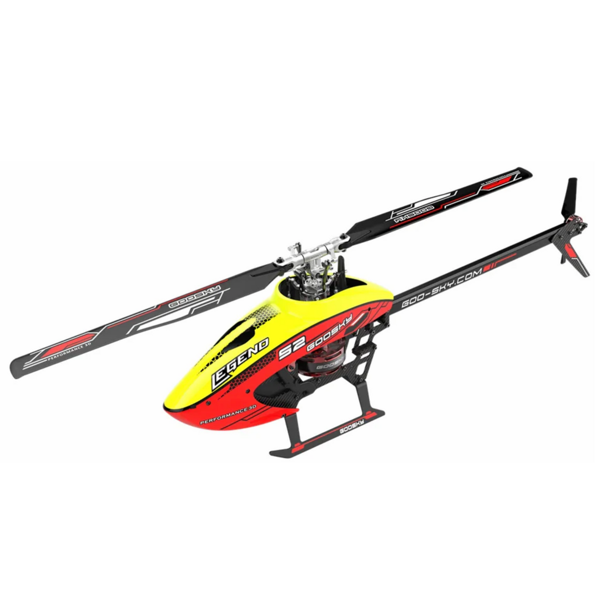 Goo-Sky Legend S2 Helicopter Kit (BNF) - Red/Yellow