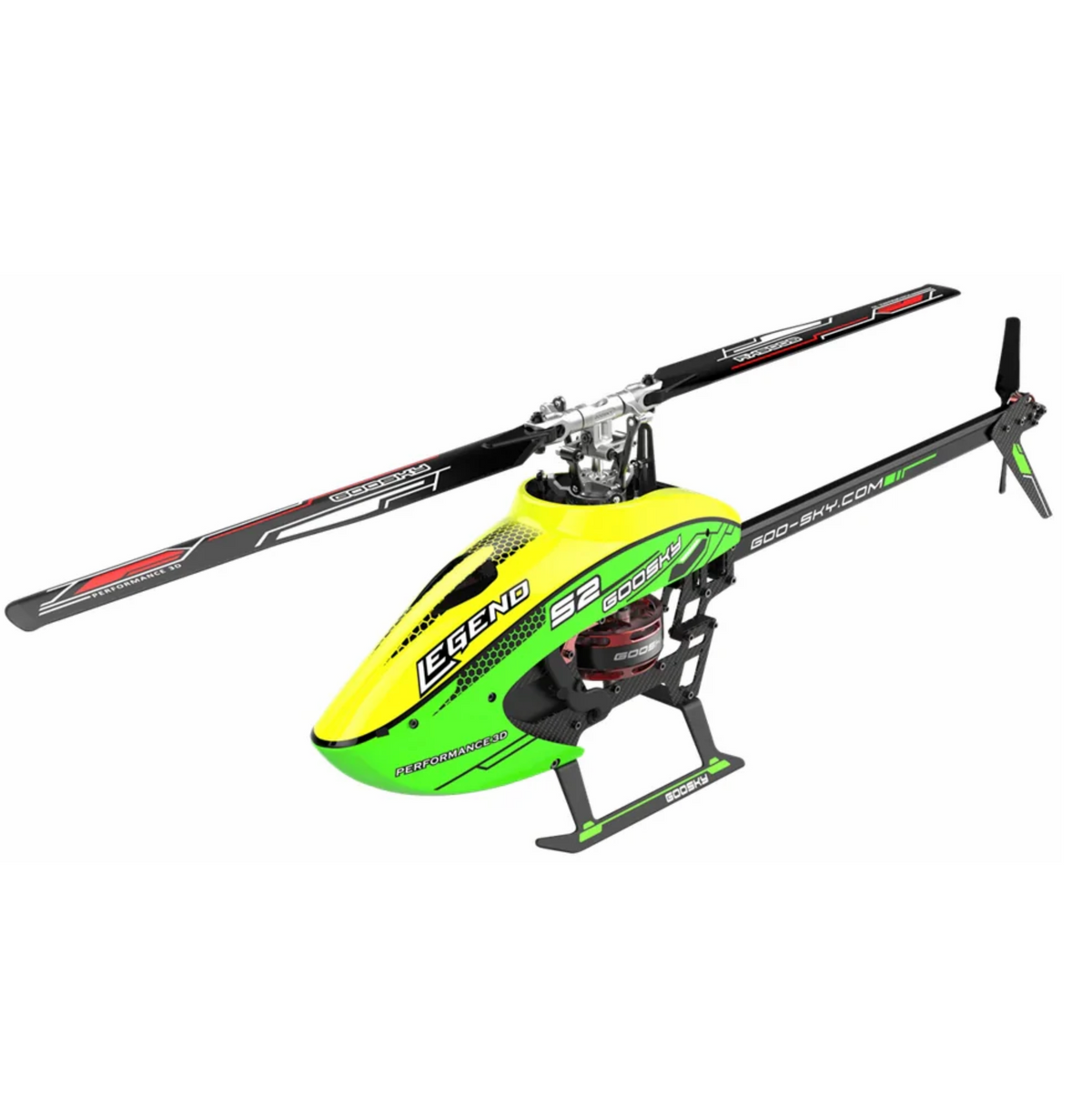 Goo-Sky Legend S2 Helicopter Kit (BNF) - Green/Yellow