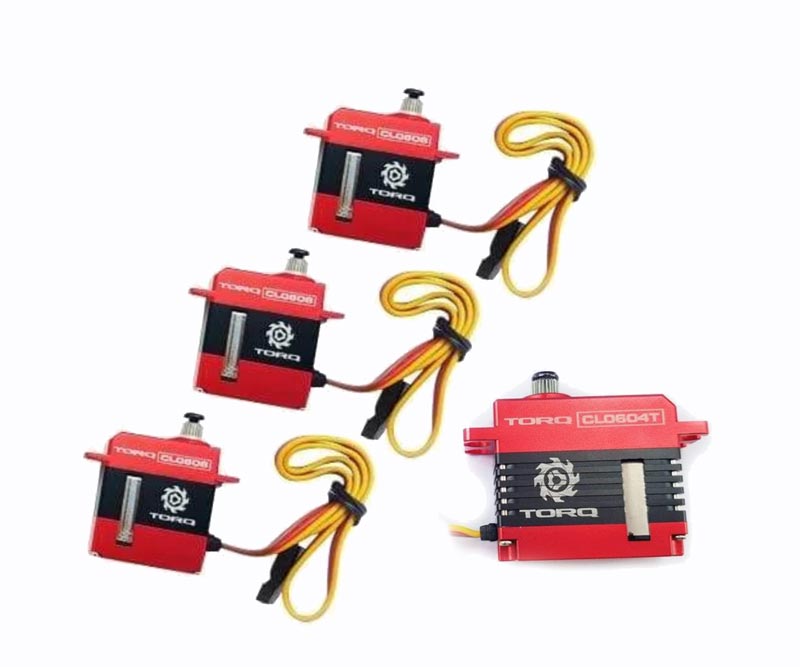 TORQ CL0508 Micro & CL0604T Mini Tail Servo Set